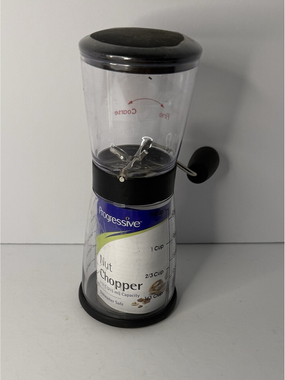 Progressive Manual Nut Chopper Plastic Black 1 1/3 Cup